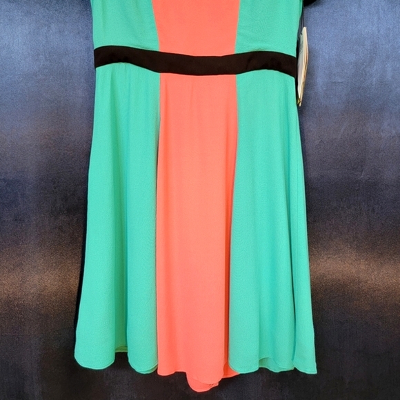 NWT Prabal Gurung for Target Color Block Short Sleeve Knee Length Dress size 10 - Picture 7 of 16